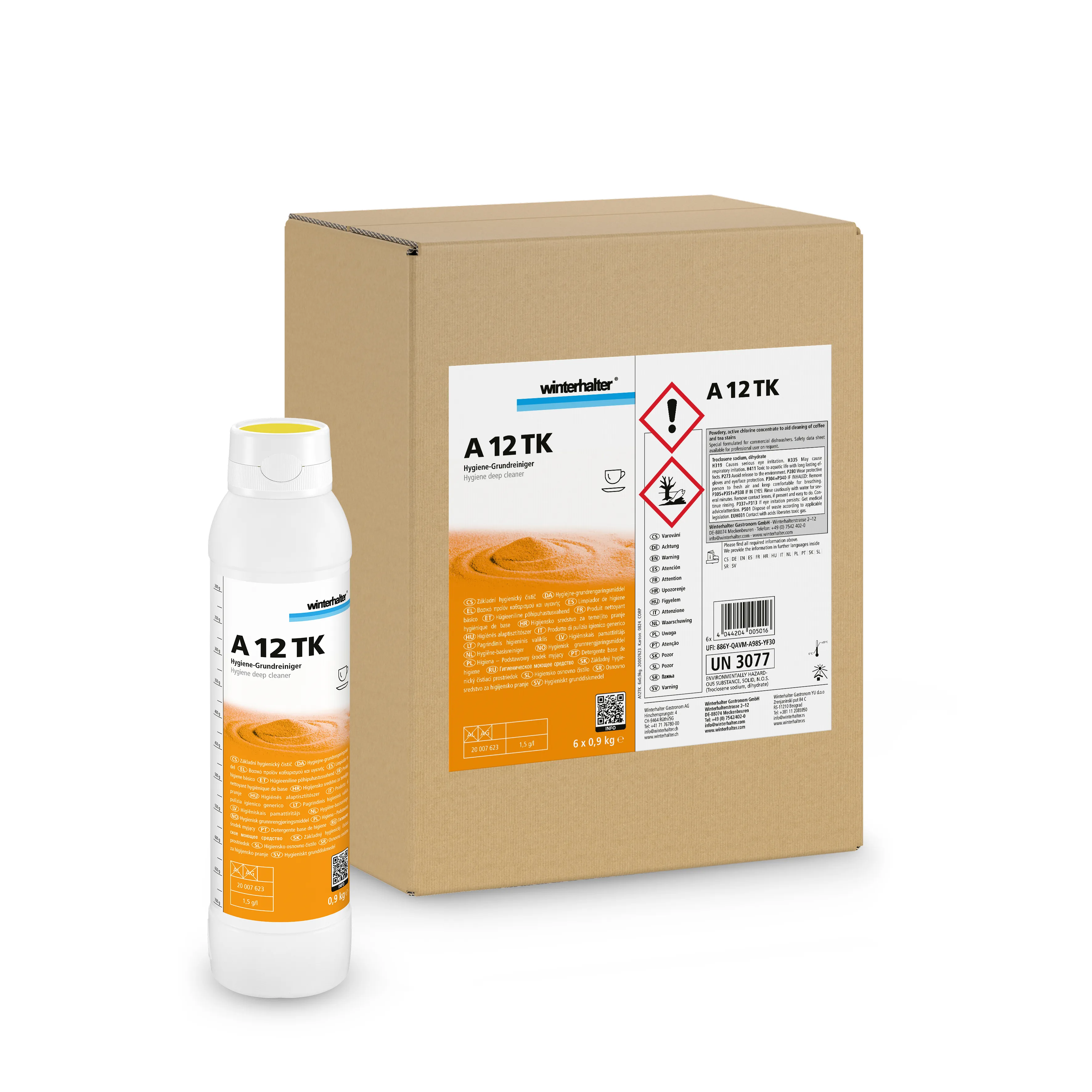 Winterhalter 20007623 12 TK Hygiene Grundreiniger 1 Karton mit 12 Flaschen