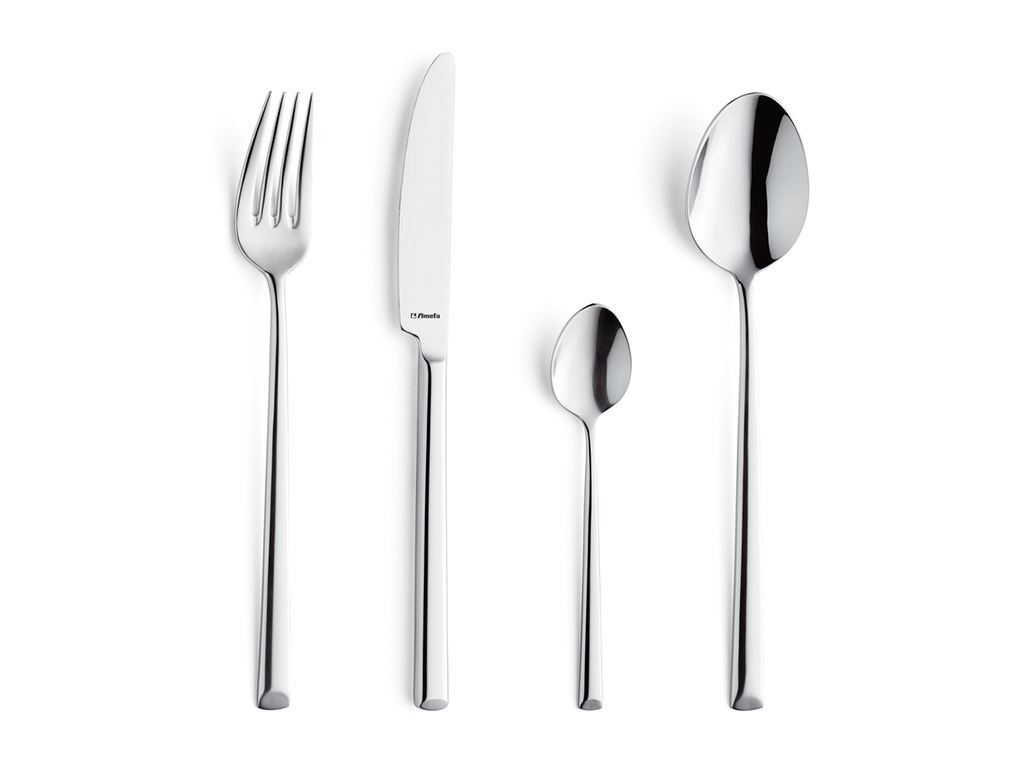 Amefa Serie Metropole, Ansicht Messer Gabel Löffel Kaffeelöffel