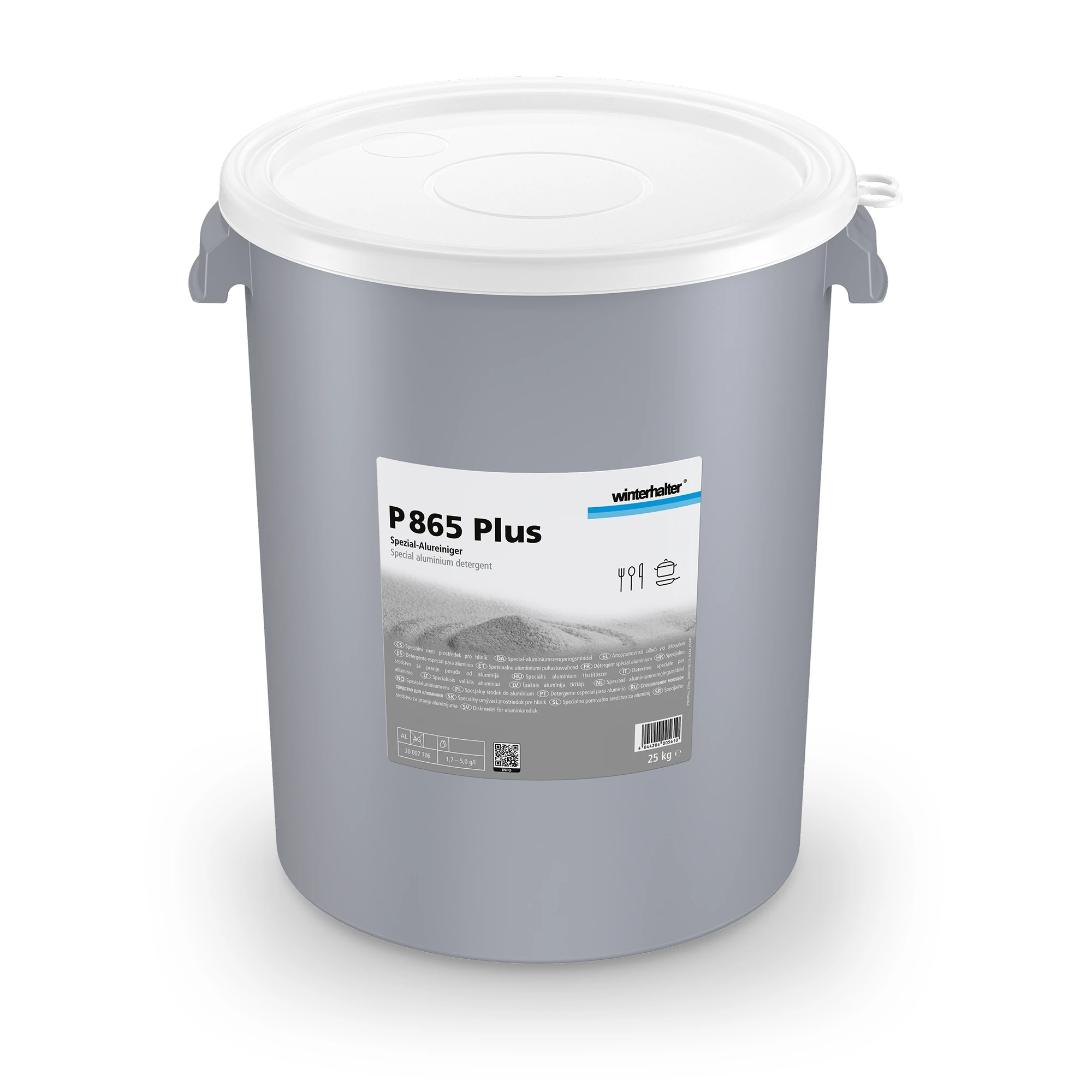 Winterhalter 20007706 P865 Plus Alu-Geraetereiniger Pulver 25 Kg Eimer