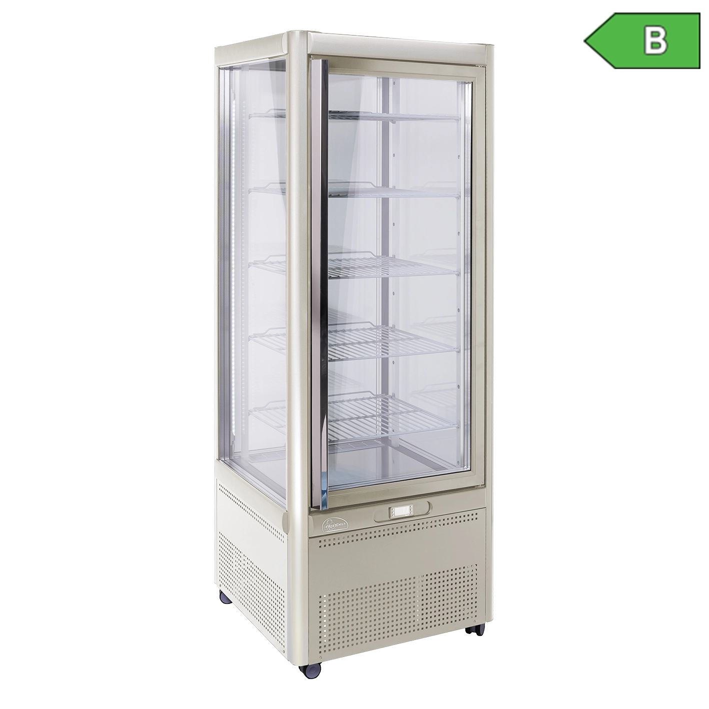 KBS 23201431 Panoramavitrine Prisma 401 TNV-PF Silber Energielabel