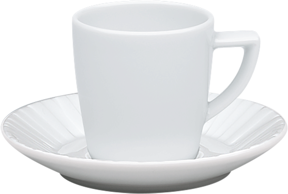 Schoenwald 9305159 Espressotasse mit Untere Struktur, Untertasse, Tasse