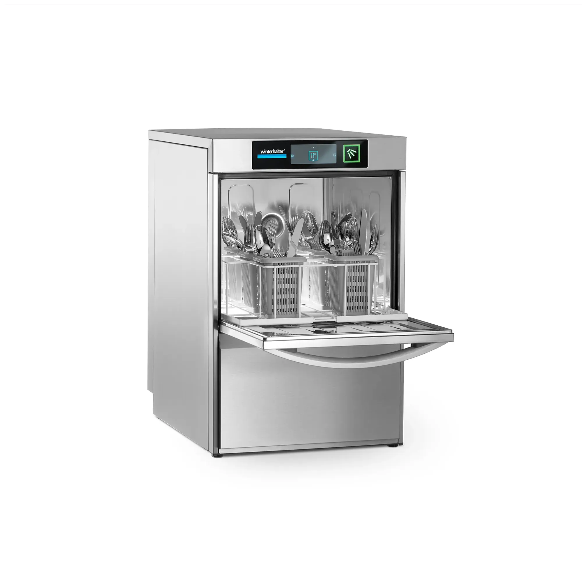 Winterhalter UC-S Besteckspuelmaschine, Geschirrspüler, Kompakt, Stahl, Spülkorb, Schubladeöffnung