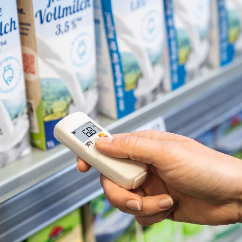 Testo 05638051 805 Infrarot-Thermometer Temperaturmessung im Kuehlfach 