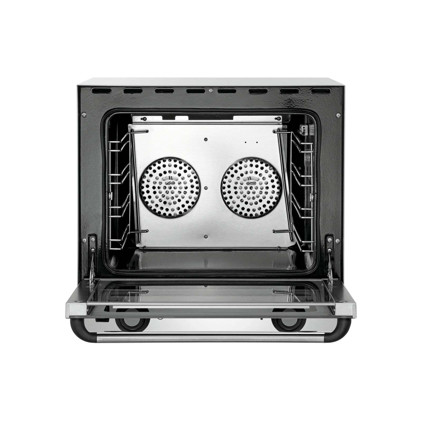 Bartscher A120796 Heißluftofen AT90-MDI Frontalansicht geöffnet und leer