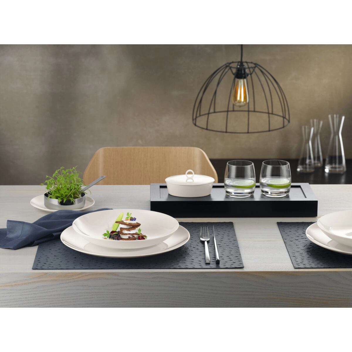 Bauscher Purity Esstisch  Tisch  Tischplatte  Präsentation des Essens