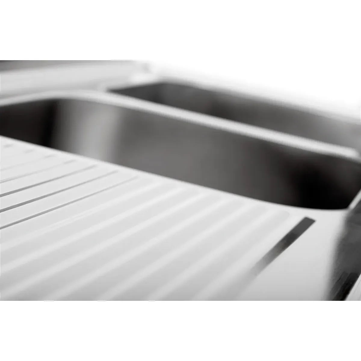 Bartscher 306600 Spüle 700 B 1600 2 Becken RE Nahansicht Spülbecken