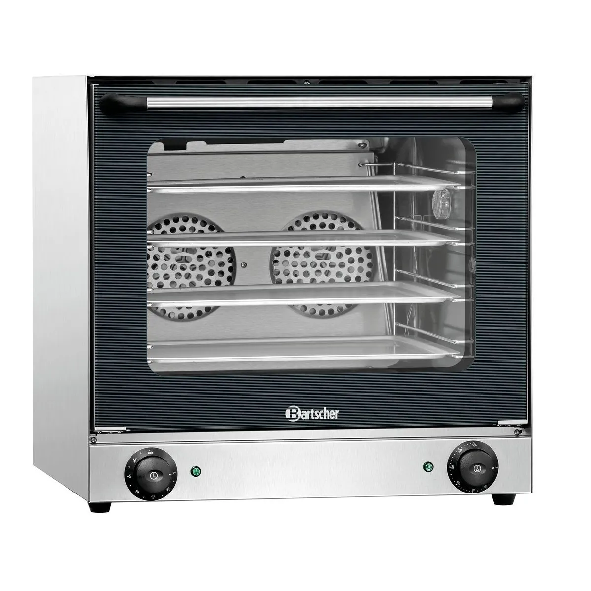Bartscher A120786 Heissluftofen geschlossen und leere Bleche