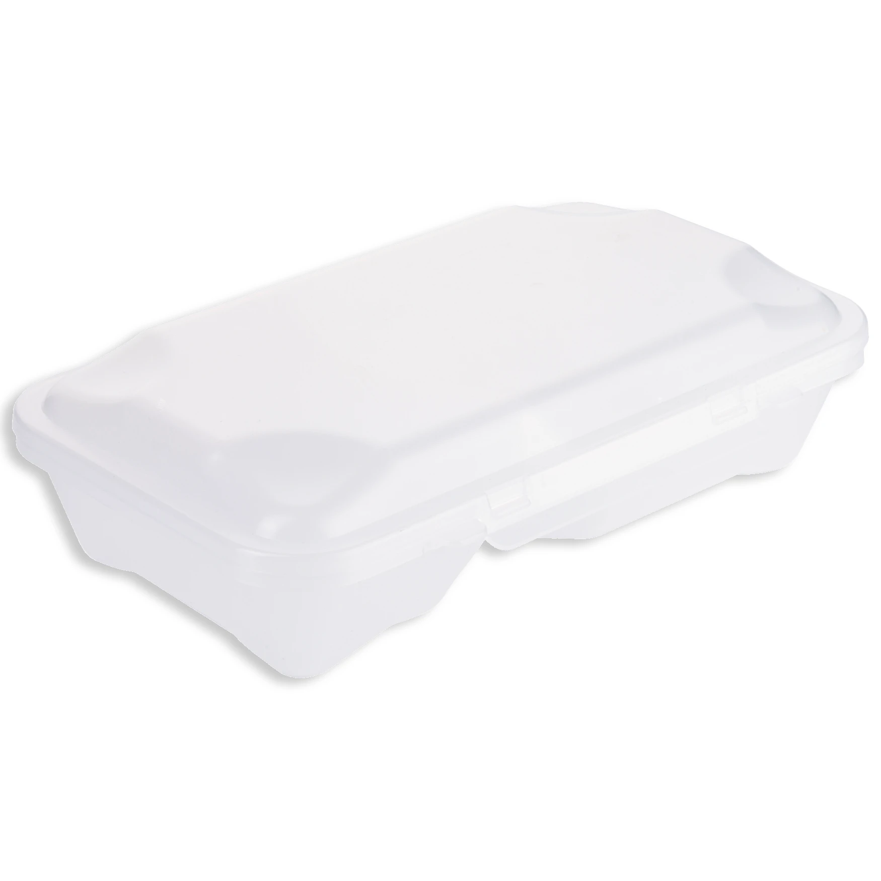 Contacto Menüschale WE TURN GN 1/4 weiß zweigeteilt Deckel geschlossen 