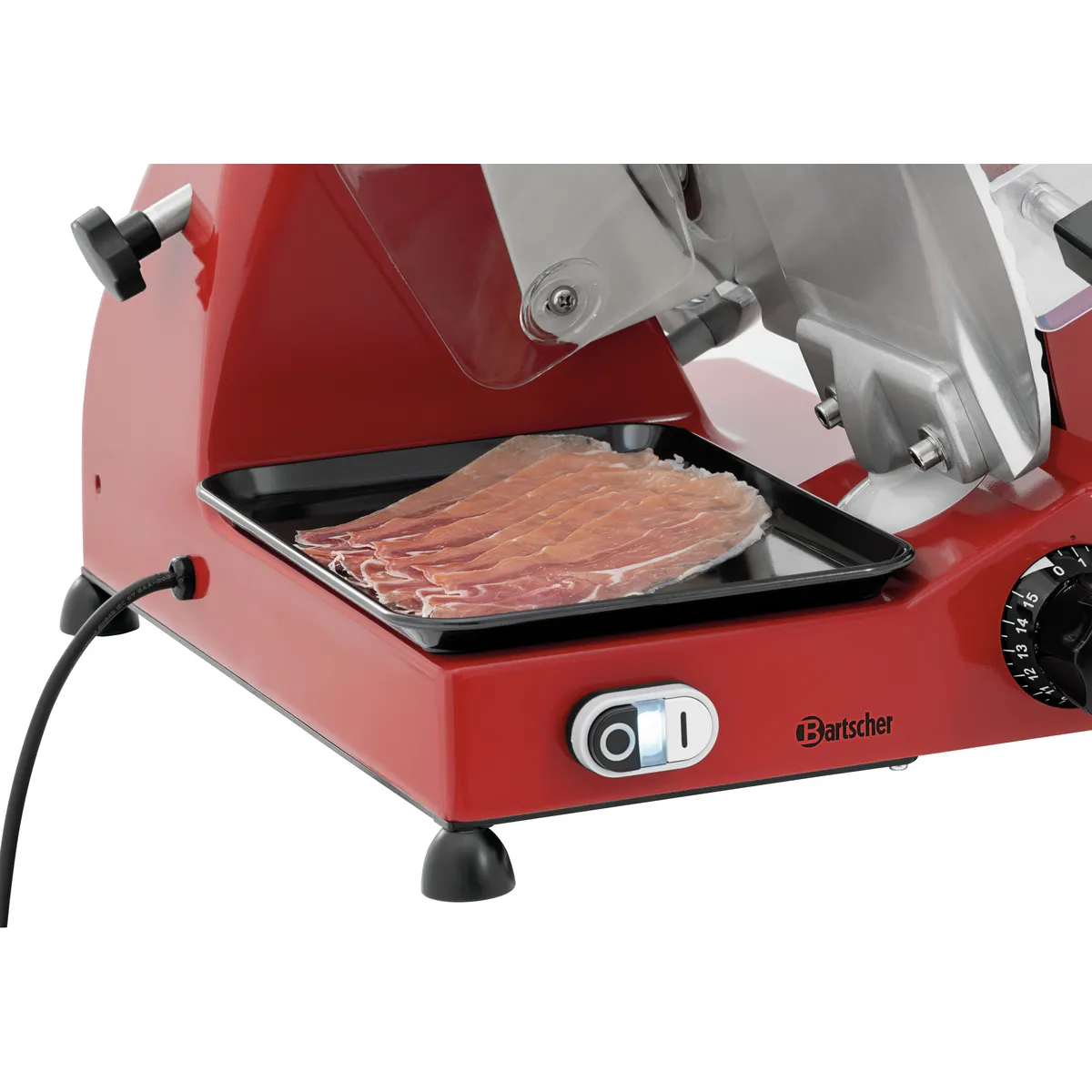 Bartscher 174305 Aufschnittmaschine Ansicht Wurstablage