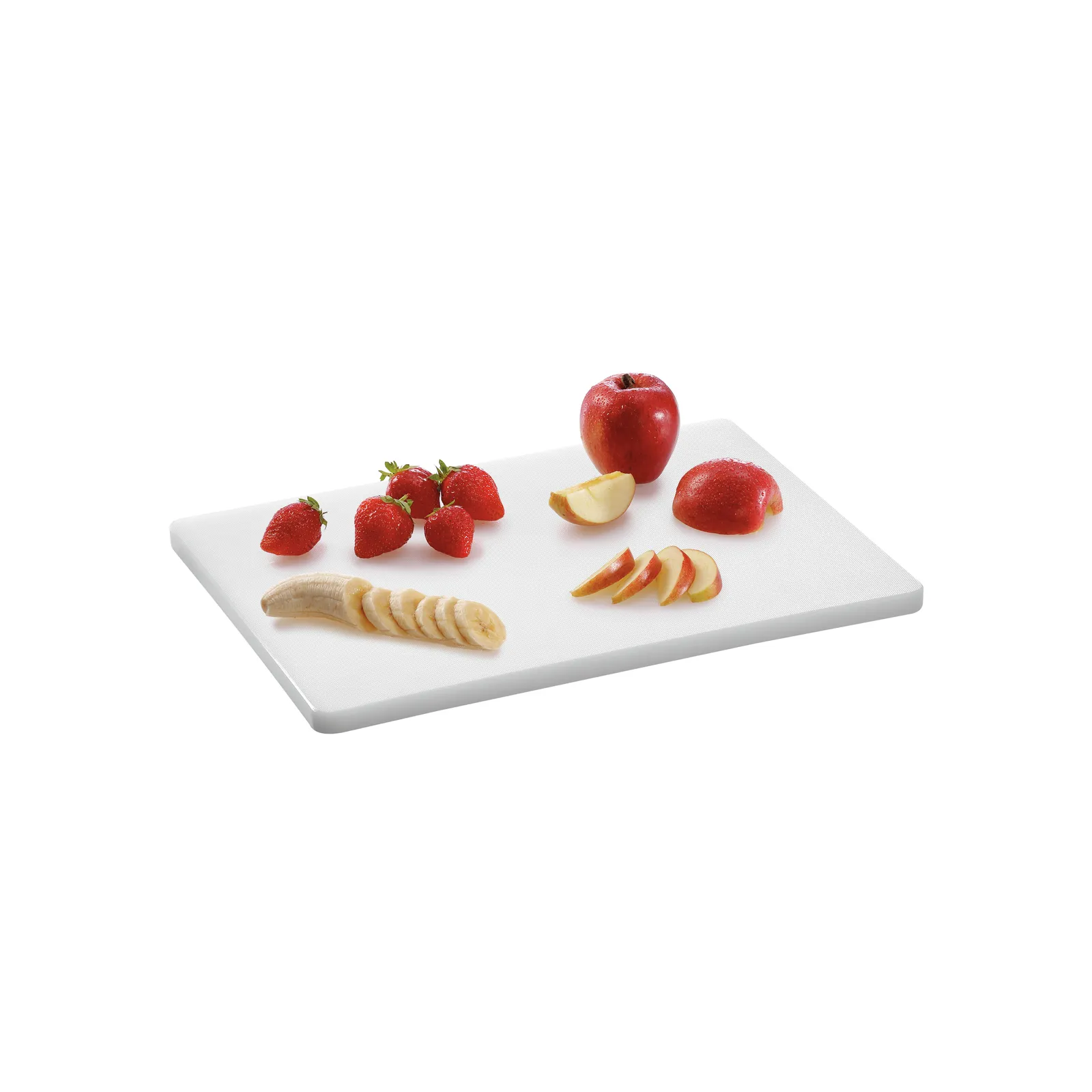 Bartscher A120587 Schneidbrett 40x30 Weiß mit Essen