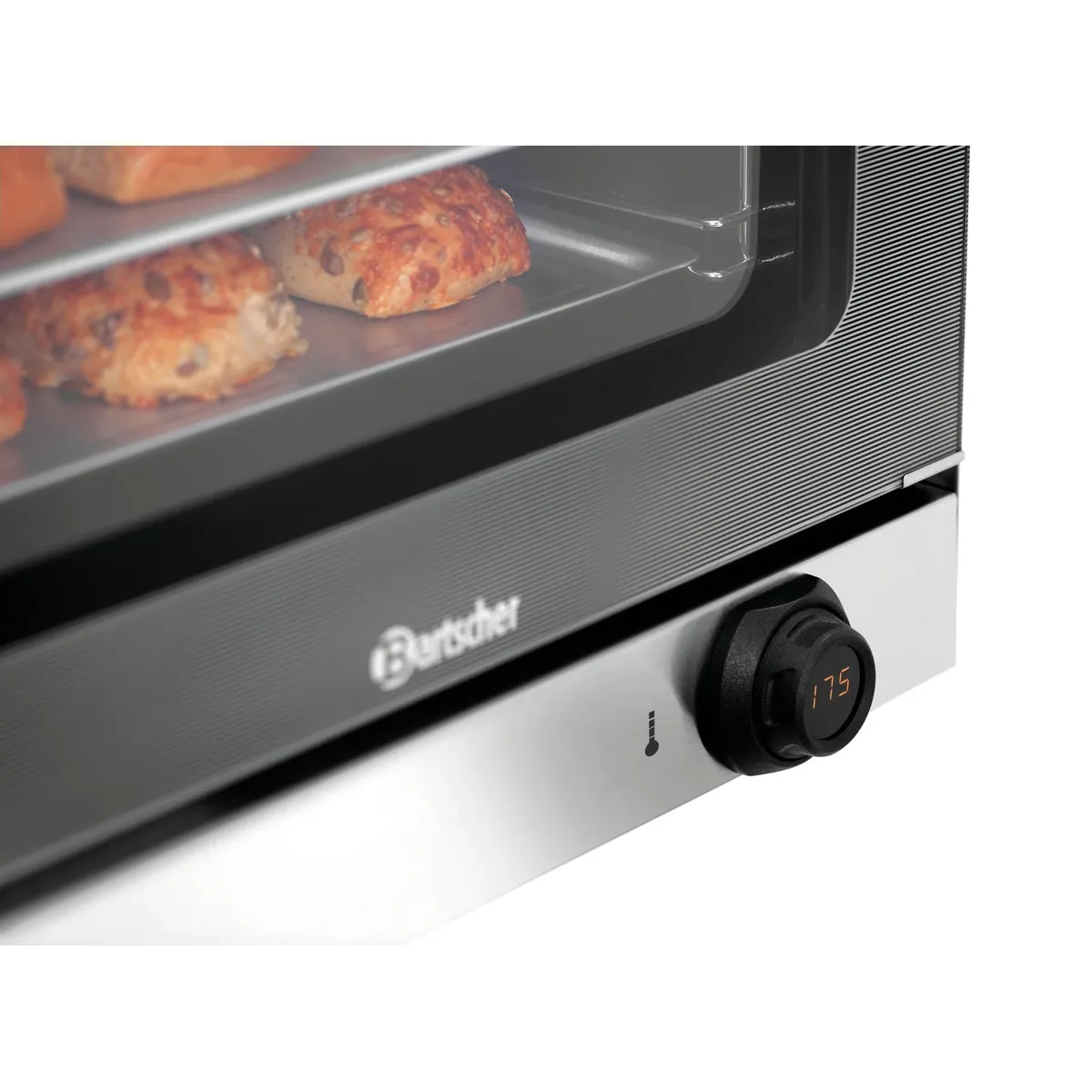 Bartscher A120796 Heißluftofen AT90-MDI Ansicht Bedienelemente nah