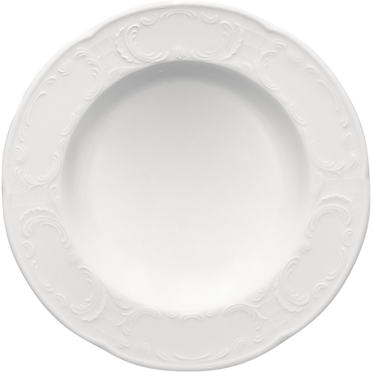 Bauscher 6570120 Teller halbtief Fahne, Porzellan, Töpferei, Mahlzeit, Teller