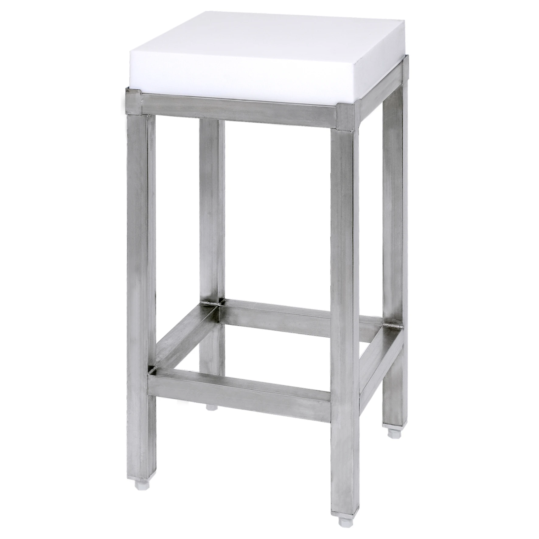 Contacto Hackblock aus hochwertigem weißem HD-Polyethylen auf Untergestell 3645404