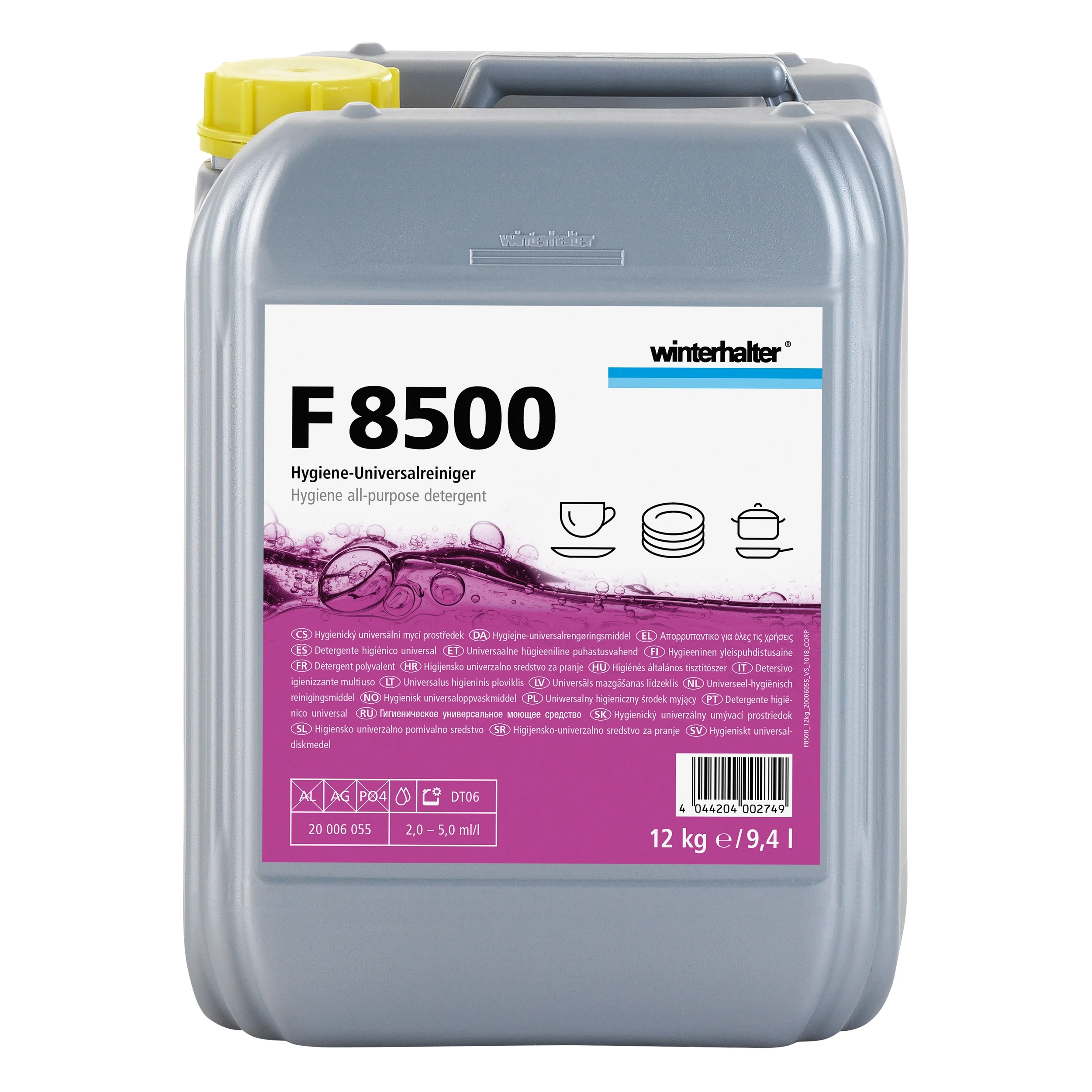 Winterhalter 20008203 Universalreiniger F8500 12kg Kanister