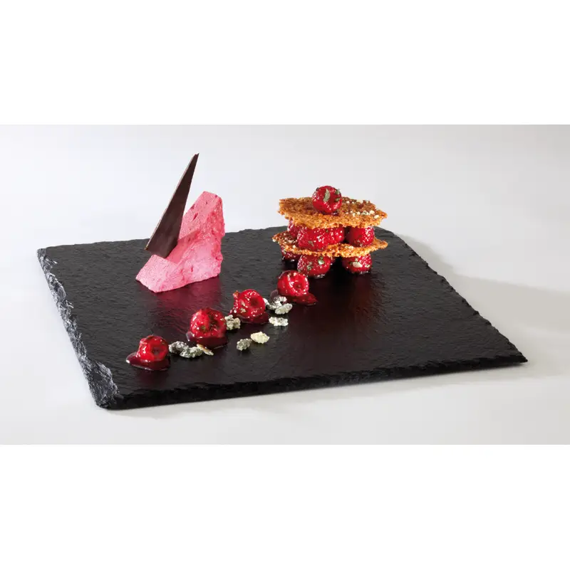 APS Tablett Slate 83955 mit Beispiel Dessert