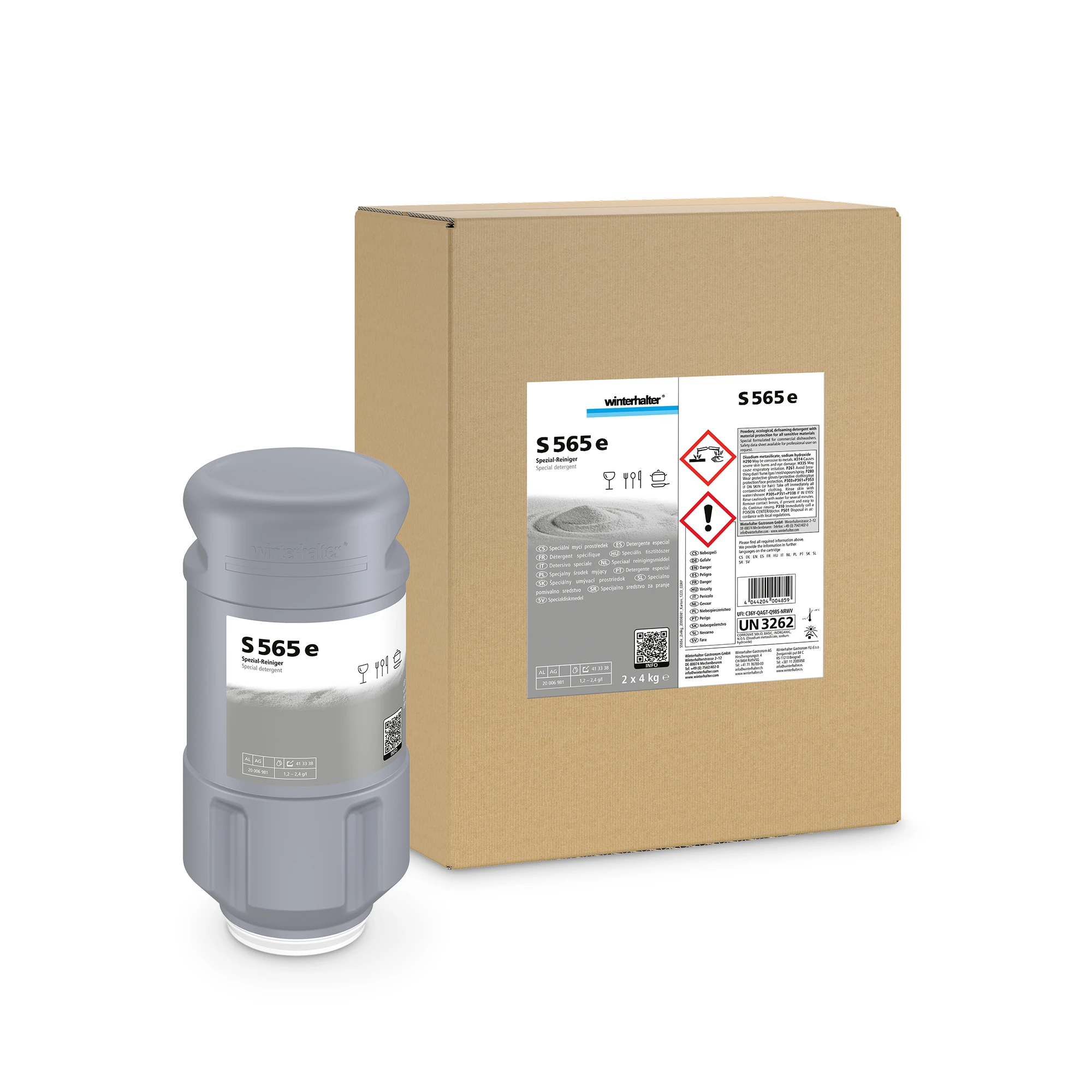 Winterhalter 20006981 S 565e Spezialreiniger 1 Karton mit 2 Kartuschen