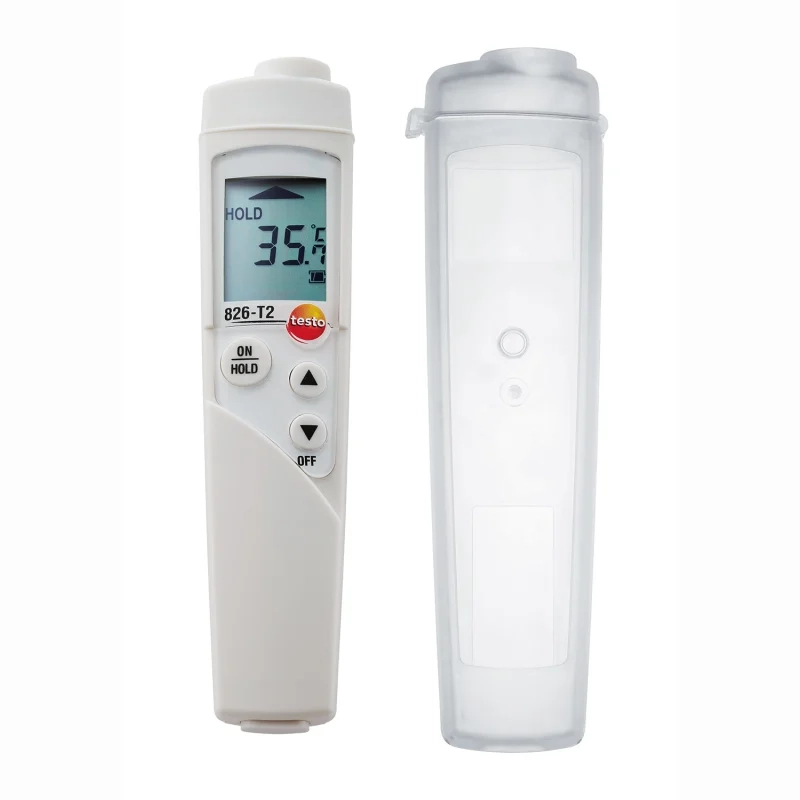 Testo 05638282 Infrarot-Thermometer Ansicht Thermometer und Schutzhuelle